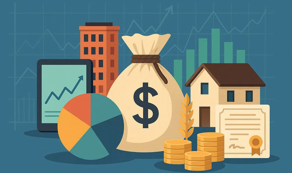 asset allocation visual concept
