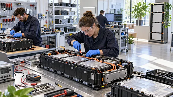 Batterilager för återbruk